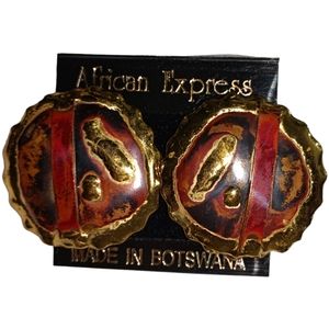 Vintage African Express Earrings